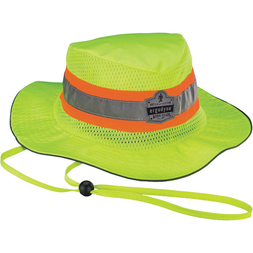 Chapeau de soleil de garde forestier GloWear 8935, petit/moyen, Jaune lime haute visibilit&eacute;, Polyester Sécurité Médic