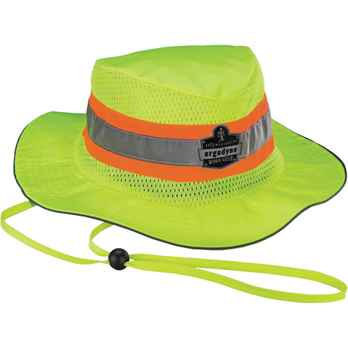 Chapeau de soleil de garde forestier de refroidissement en microfibre Chill-Its 8935MF, 2T-grand/3T-grand, Lime haute visibilit&eacute; Sécurité Médic