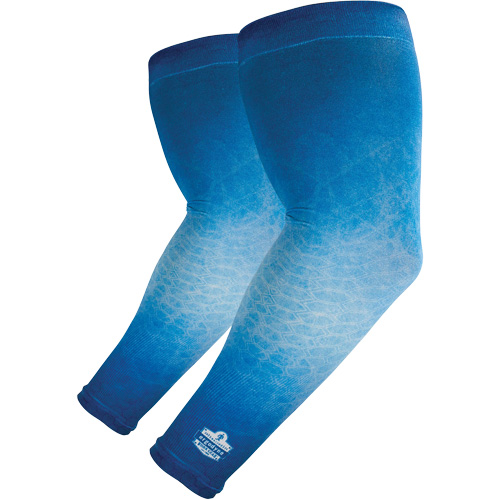 Chill-Its 6695 Sun Protection Arm Sleeves, Medium/Large, Blue Sécurité Médic