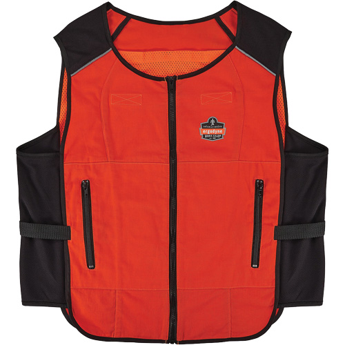 Veste de refroidissement &agrave; changement de phase l&eacute;g&egrave;re Chill-Its 6255 (veste seulement), Grand/T-Grand, Orange Sécurité Médic