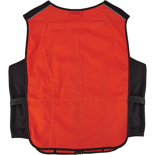 Veste de refroidissement &agrave; changement de phase l&eacute;g&egrave;re avec sachets de recharge Chill-Its 6260, Petit/Moyen, Orange Sécurité Médic