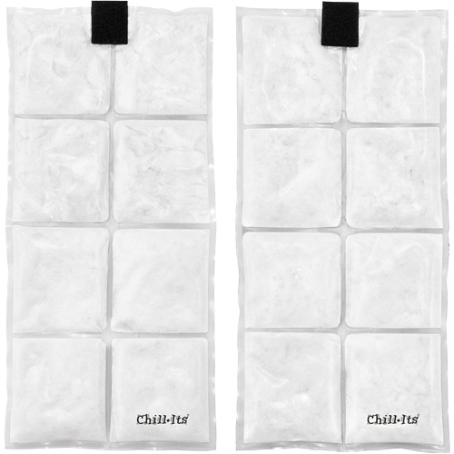 Veste de refroidissement &agrave; changement de phase l&eacute;g&egrave;re avec sachets de recharge Chill-Its 6260, Petit/Moyen, Orange Sécurité Médic