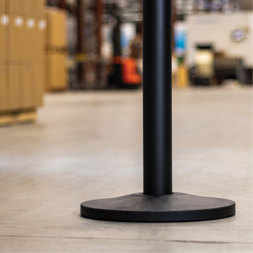 Industrial Stanchion, 37" High, Red Sécurité Médic