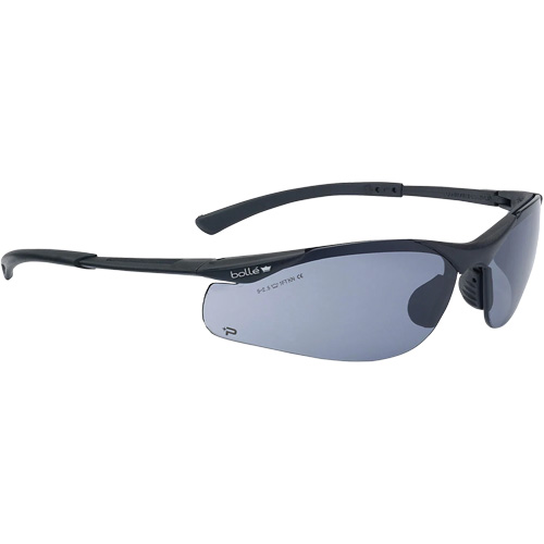 Contour BSSI Safety Glasses, Brown/Smoke Lens, Anti-Fog/Anti-Scratch, ANSI Z87+ Sécurité Médic