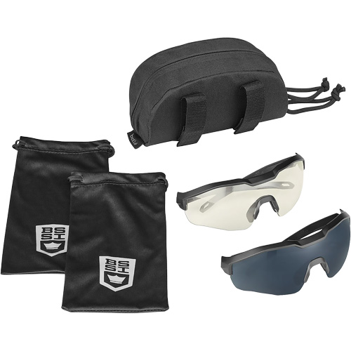 MY6 Safety Glasse Eyeshield Kit, Clear/Smoke Lens, Anti-Fog/Anti-Scratch, ANSI Z87+ Sécurité Médic
