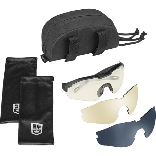 Ensemble de cache-œil pour lunettes de s&eacute;curit&eacute; MY6, Lentille Transparent/Cuivre/Fum&eacute;e, Antibu&eacute;e/Anti-&eacute;gratignures, ANSI Z87+ Sécurité Médic