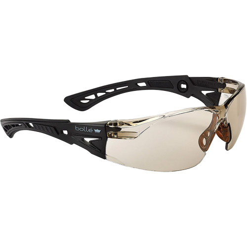 Rush+ Small BSSI Safety Glasses, Copper/Brown Lens, Anti-Fog/Anti-Scratch, ANSI Z87+ Sécurité Médic