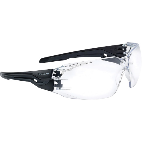 Silex+ BSSI Safety Glasses, Clear Lens, Anti-Fog/Anti-Scratch, ANSI Z87+ Sécurité Médic
