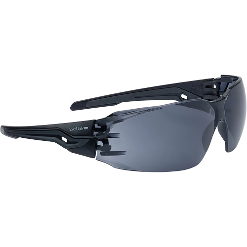 Silex+ BSSI Safety Glasses, Smoke/Grey Lens, Anti-Fog/Anti-Scratch, ANSI Z87+ Sécurité Médic