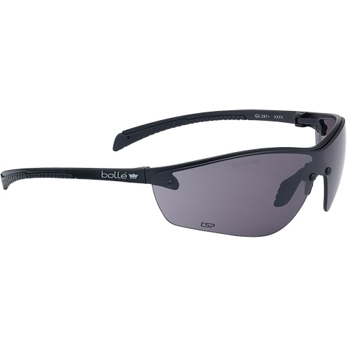 Silium+ BSSI Safety Glasses, Smoke/Grey Lens, Anti-Fog/Anti-Scratch, ANSI Z87+ Sécurité Médic