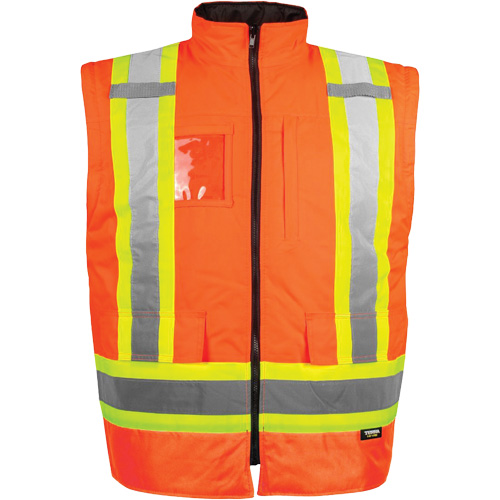 Manteau haute visibilit&eacute; 7-en-1, Polyester, Orange haute visibilit&eacute;, Moyen Sécurité Médic