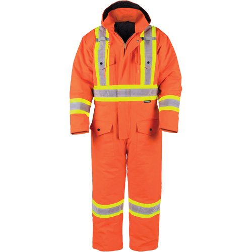 High-Visibility Lined Canvas Overalls, 2X-Large, High Visibility Orange Sécurité Médic