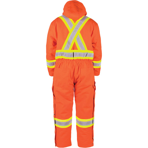 High-Visibility Lined Canvas Overalls, 2X-Large, High Visibility Orange Sécurité Médic