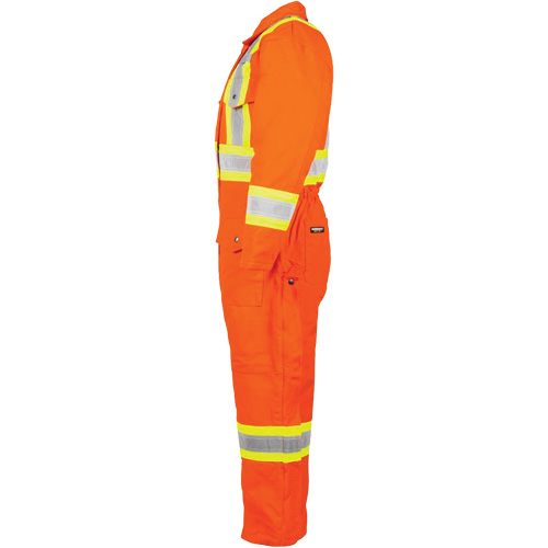 High-Visibility Lined Canvas Overalls, 2X-Large, High Visibility Orange Sécurité Médic