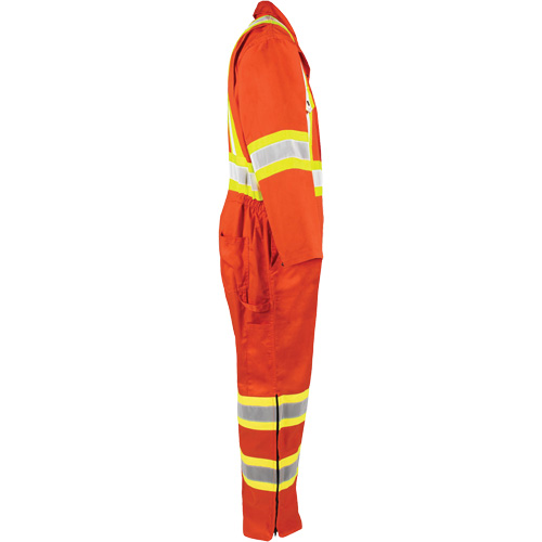 Combinaison non doubl&eacute;e haute visibilit&eacute;, 2T-Grand, Orange haute visibilit&eacute; Sécurité Médic