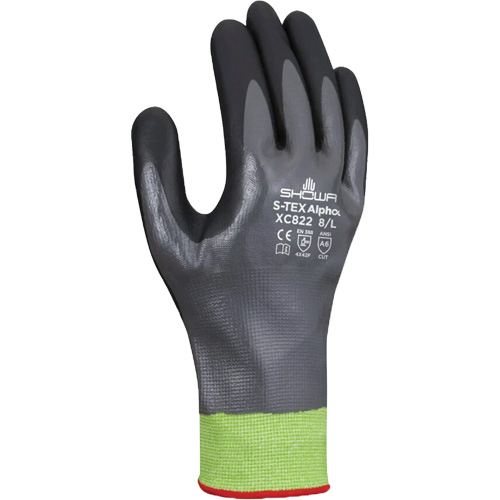 S-TEX Alpha XC822 Cut-Resistant Gloves, Size Medium/7, 18 Gauge, Nitrile Coated, Tungsten Shell, ASTM ANSI Level A6 Sécurité Médic