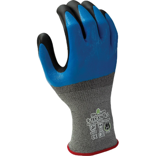 376 Cut-Resistant Gloves, 7/Medium, Nitrile/Foam Nitrile Coating, 13 Gauge, Polyester/Stainless Steel Shell Sécurité Médic