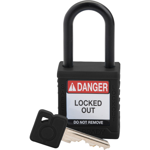 Cadenas de s&eacute;curit&eacute; Velocity, Cadenas de s&eacute;curit&eacute;, Cl&eacute;s diff&eacute;rentes, Nylon, Largeur de 1-1/2" Sécurité Médic