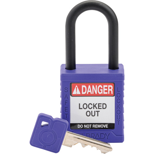 Cadenas de s&eacute;curit&eacute; Velocity, Cadenas de s&eacute;curit&eacute;, Cl&eacute;s diff&eacute;rentes, Nylon, Largeur de 1-1/2" Sécurité Médic