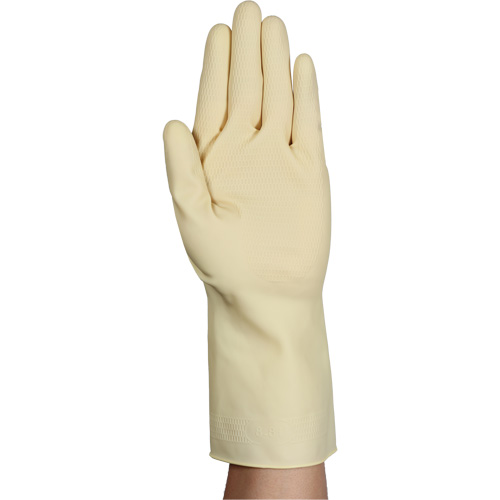 Gants naturels et l&eacute;gers AlphaTec 87-137, Taille 10, 11,8" lo, Latex de caoutchouc, 16 mils Sécurité Médic