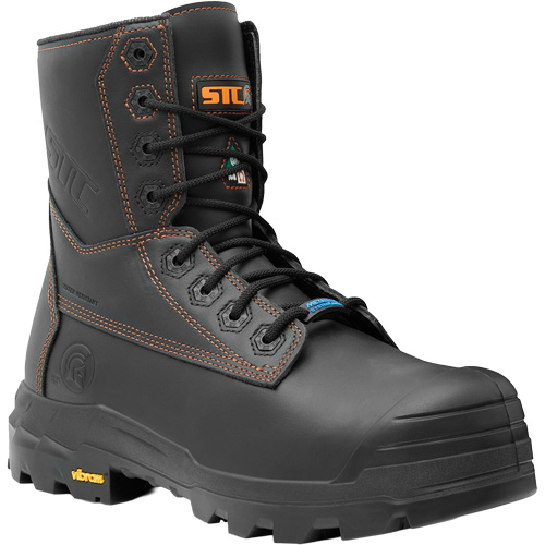 Bottes de travail Metpro Flex avec protecteur m&eacute;tatarsien, Cuir, Taille 10, Imperm&eacute;able Sécurité Médic