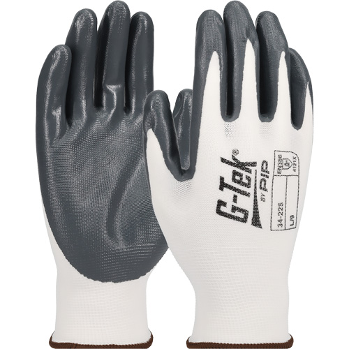 G-Tek&reg; Economy Seamless Knit Glove, Small, Nitrile Coating, 13 Gauge, Nylon Shell Sécurité Médic