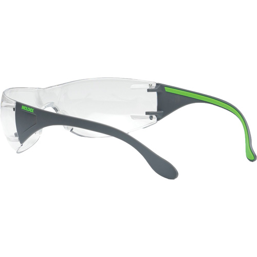 Adapt Lite Grey/Green Safety Glasses, Clear Lens, Anti-Fog/Anti-Scratch, ANSI Z87+/Meets/Exceeds CSA Z94.3 Sécurité Médic