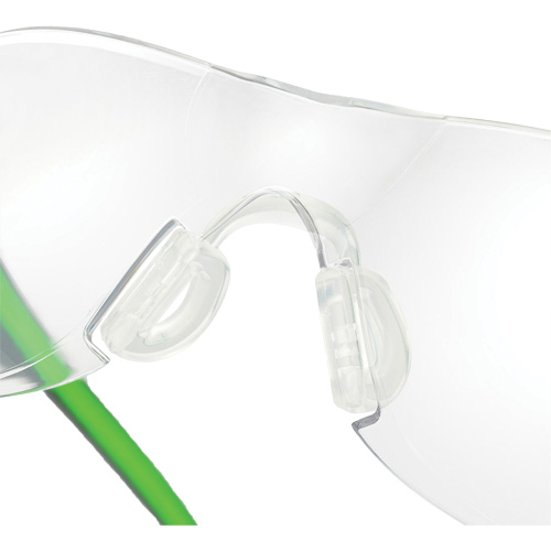 Adapt Lite Grey/Green Safety Glasses, Clear Lens, Anti-Fog/Anti-Scratch, ANSI Z87+/Meets/Exceeds CSA Z94.3 Sécurité Médic