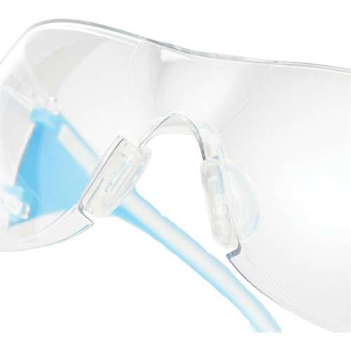 Adapt Lite Blue/White Safety Glasses, Clear Lens, Anti-Fog/Anti-Scratch, ANSI Z87+/Meets/Exceeds CSA Z94.3 Sécurité Médic