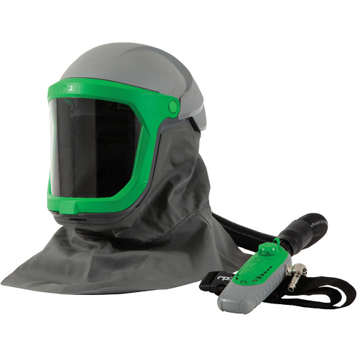 Z-Link Respirator with Safety Lens, FR Shoulder Cape, Breathing Tube & C40, Facepiece Respirator/Welding Helmet Sécurité Médic
