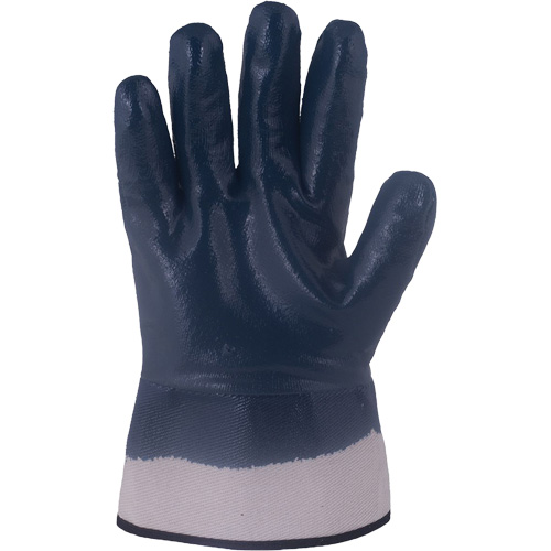Horizon&reg; Navy Gloves with Pasted Cuffs, X-Large, Nitrile Coating, Jersey/Cotton Shell Sécurité Médic