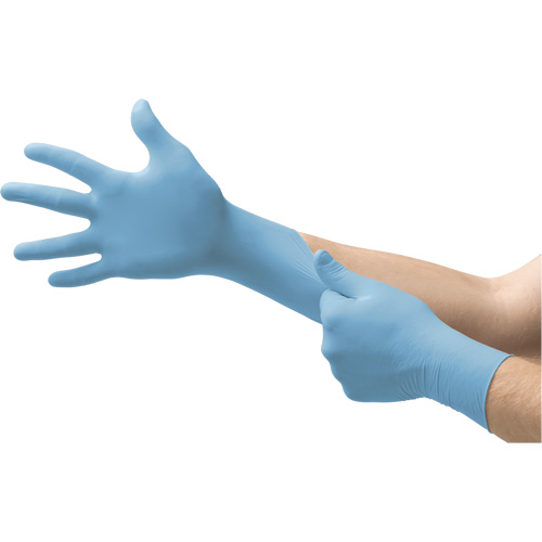MICROFLEX 92-134 Versatility Disposable Gloves, 5.5/6/X-Small, Nitrile, 2.76-mil/3.94-mil, Powder-Free, Blue, Class 2 Sécurité Médic