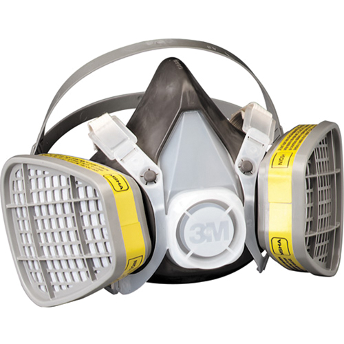 Respirateur pour vapeurs organiques/gaz acide, &eacute;lastom&egrave;re/Thermoplastique, Petit Sécurité Médic