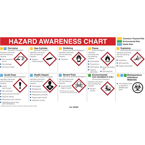 Mini MSDS Chart- English Sécurité Médic