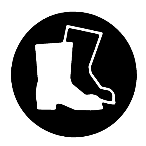 &eacute;tiquettes avec pictogramme Right to Know - Combinaison pleine protection, Vinyle, Feuille, 5/8" lo x 3/4" la Sécurité Médic