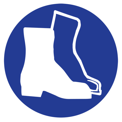 &eacute;tiquettes avec pictogramme Right to Know - Bottes, Vinyle, Feuille, 1" lo x 1-1/8" la Sécurité Médic