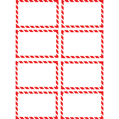 &eacute;tiquettes SIMDUT 100/bte, Vinyle, Feuille, 2-3/4" lo x 4-1/4" la Sécurité Médic