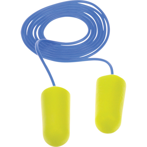 E-A-Rsoft Yellow Neon Earplugs, Bulk - Polybag, Corded Sécurité Médic