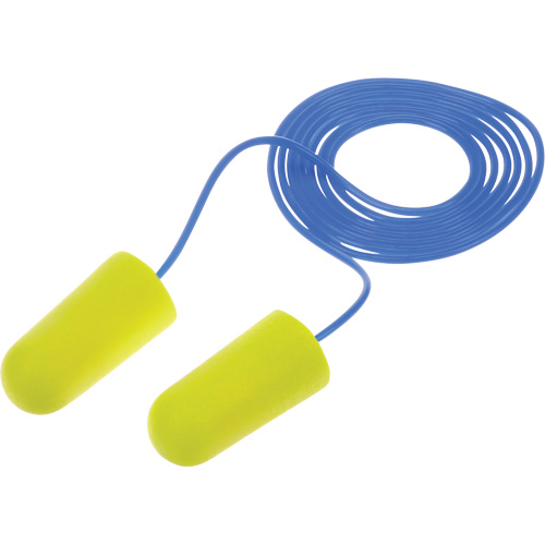 E-A-Rsoft Yellow Neon Earplugs, Bulk - Polybag, Corded Sécurité Médic