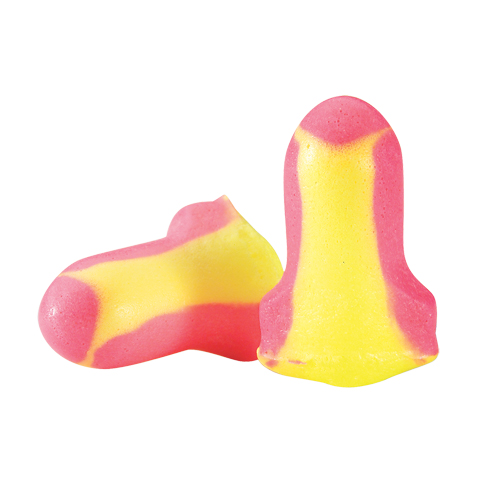Bouchons d'oreilles en mousse multicolores Laser Lite de Howard Leight, Paire - Sac en poly Sécurité Médic