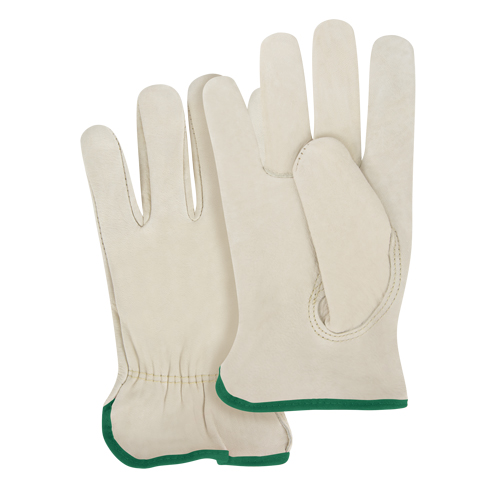 Close-Fit Driver's Gloves, Large, Grain Cowhide Palm Sécurité Médic