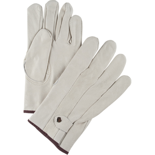 Gants de cordeur d'usage standard, Grand, Paume Cuir fleur de vache Sécurité Médic