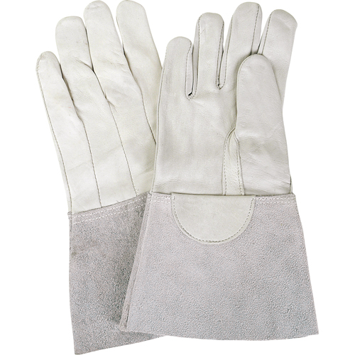 Gants de soudage &agrave; l'arc TIG, Cuir fleur de mouton, Taille Moyen Sécurité Médic