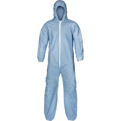 Pyrolon&reg; Plus 2 FR Coveralls, Small, Blue, FR Treated Fabric Sécurité Médic