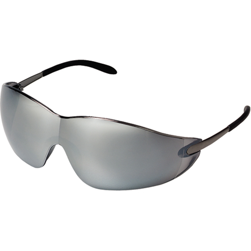 Blackjack&reg; Safety Glasses, Silver/Mirror Lens, Anti-Scratch, ANSI Z87+/Meets/Exceeds CSA Z94.3 Sécurité Médic