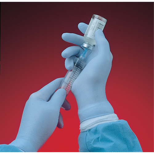 N-Dex&reg; 6005PF Gloves, Medium, Nitrile, 4-mil, Powder-Free, Blue Sécurité Médic