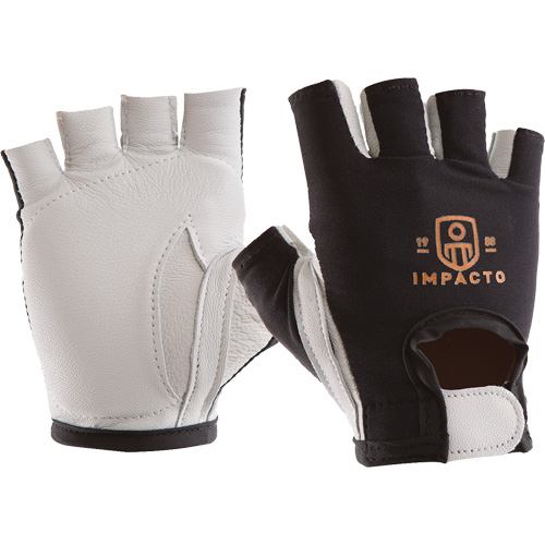 Anti-Impact Right-Hand Glove, Small, Goatskin/Split Leather Palm, Hook & Loop Cuff Sécurité Médic