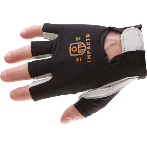 Anti-Impact Right-Hand Glove, Small, Goatskin/Split Leather Palm, Hook & Loop Cuff Sécurité Médic