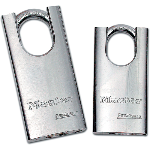 Cadenas &agrave; arceau prot&eacute;g&eacute;, Cl&eacute;s diff&eacute;rentes, Acier tremp&eacute;, Largeur de 1-3/4" Sécurité Médic