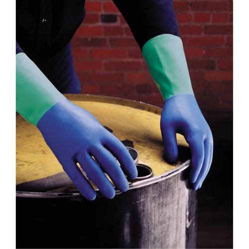 Gants Protector, Taille 6/Petit/6,5, 13" lo, Nitrile/Latex de caoutchouc, Doublure en Ouat&eacute;e, 28 mils Sécurité Médic
